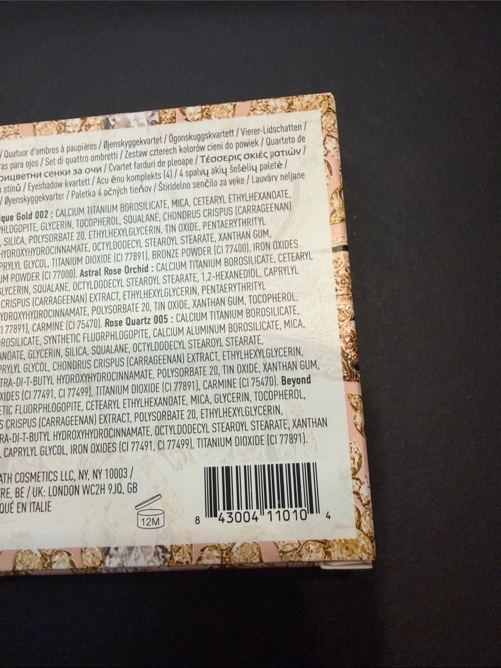 Pat McGrath Labs Blitz Astral Quad Ritualistic Rose Eye shadow quad